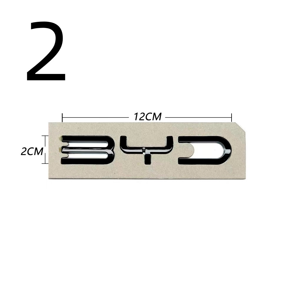 BYD Rear Bumper Glossy Black Badges LOGO