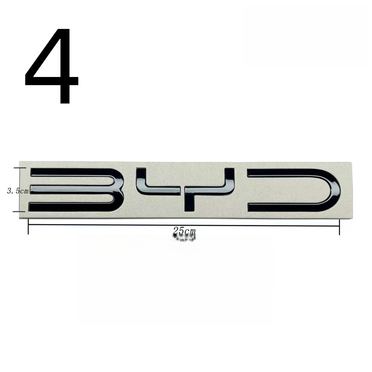 BYD Rear Bumper Glossy Black Badges LOGO