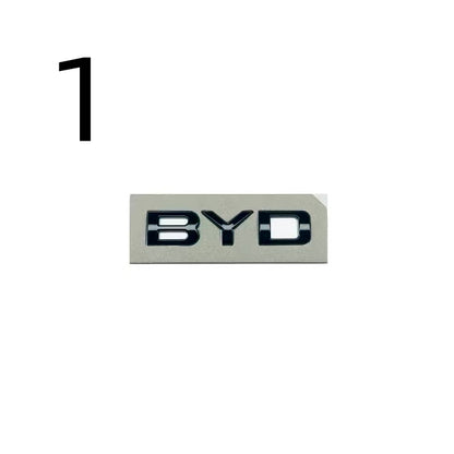 BYD Rear Bumper Glossy Black Badges LOGO