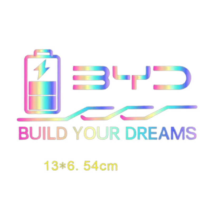 Laser Car Fuel Tank Sticker for BYD