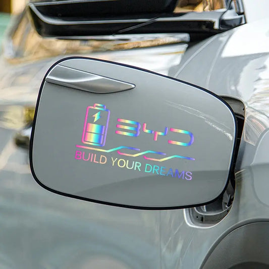 Laser Car Fuel Tank Sticker for BYD